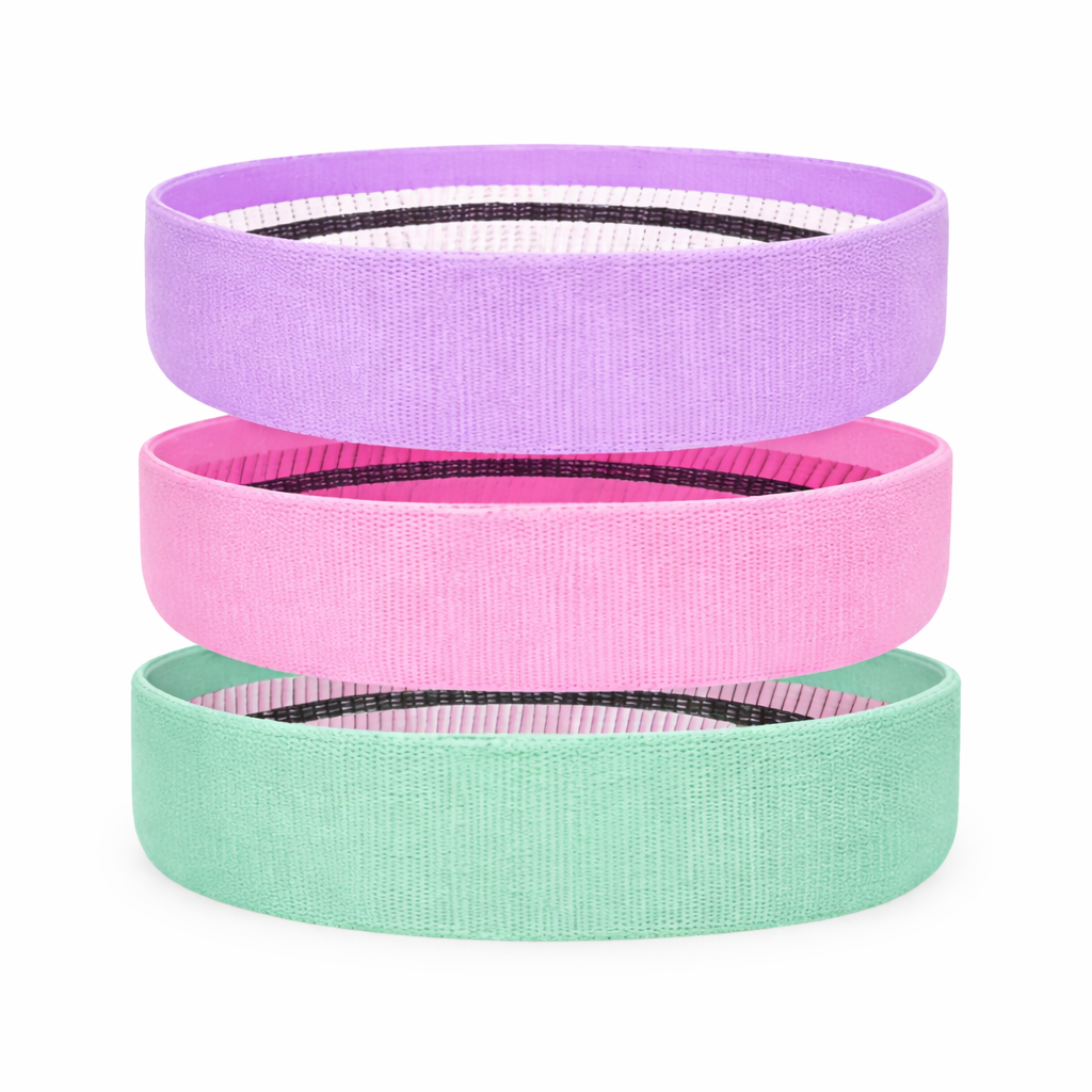 bandas elasticas de tela pack 3 niveles