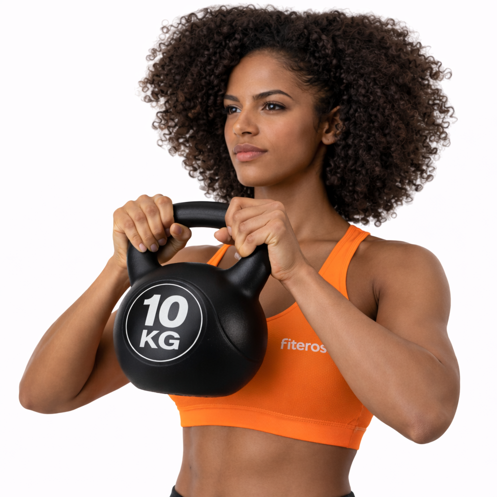 Pesa Rusa 10 Kg Kettlebell Recubierta en Goma Antideslizante - Imagen 2