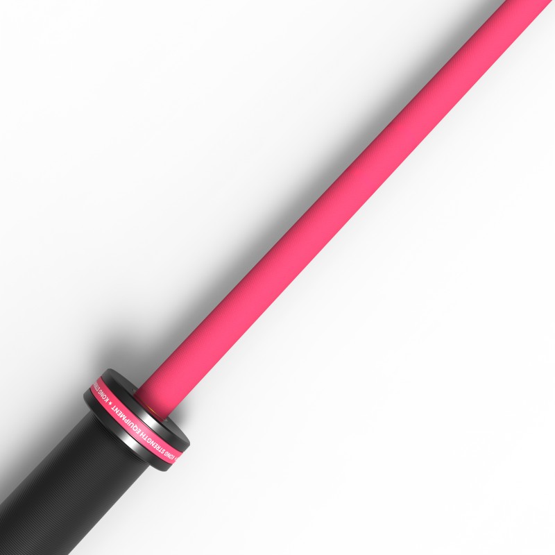 Barra Olímpica Cerakote Pink 15 kg - Imagen 3